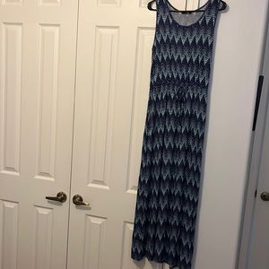 Women’s XL pull-on PaperMoon maxi dress with elastic waist and front tie